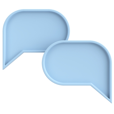 Konuşma balonu. Sohbet balonu. 3B illüstrasyon.