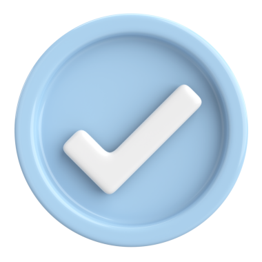 3 boyutlu onay kutusu. İşaretle. 3B illüstrasyon.