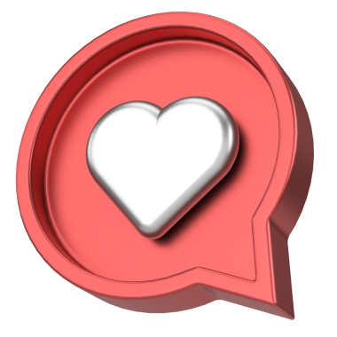 İkon gibi. Düğme gibi. 3B illüstrasyon.