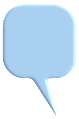 Konuşma balonu. Sohbet balonu. 3B illüstrasyon.