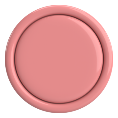 Üç boyutlu daire düğmesi. Boş tuş. 3B illüstrasyon.