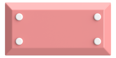 Üç boyutlu düğme. Boş tuş. 3B illüstrasyon.