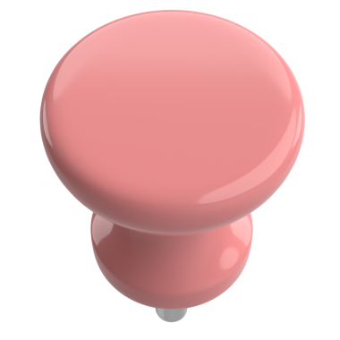 Pimi çek. Çizim iğnesi. Üç boyutlu pim. 3B illüstrasyon.