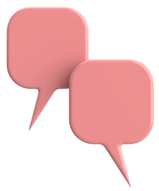 Konuşma balonu. Sohbet balonu. 3B illüstrasyon.