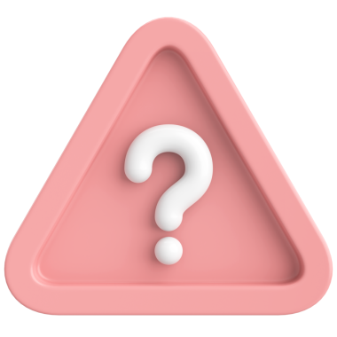 Soru işareti işareti. 3B illüstrasyon.