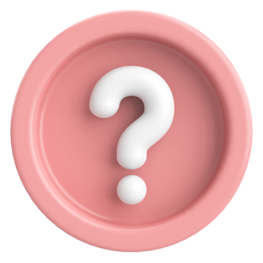 Soru işareti işareti. 3B illüstrasyon.