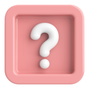 Soru işareti işareti. 3B illüstrasyon.