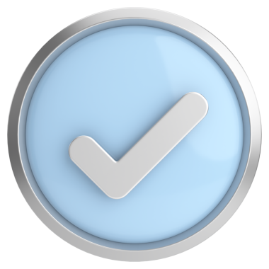 3 boyutlu onay kutusu. İşaretle. 3B illüstrasyon.