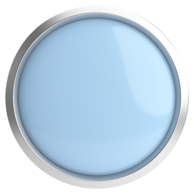 Üç boyutlu daire düğmesi. Boş tuş. 3B illüstrasyon.