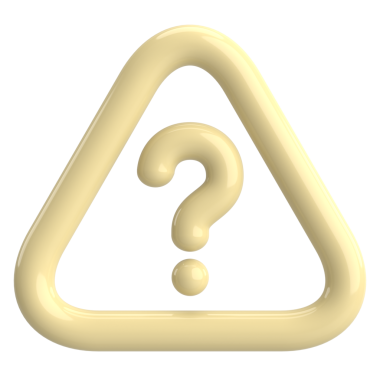 Soru işareti işareti. 3B illüstrasyon.