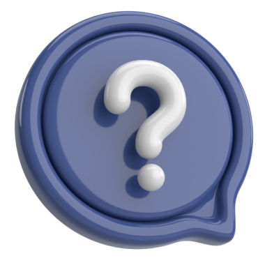 Soru işareti işareti. 3B illüstrasyon.