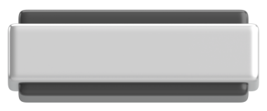 Üç boyutlu düğme. Boş tuş. 3B illüstrasyon.