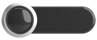 Üç boyutlu düğme. Boş tuş. 3B illüstrasyon.