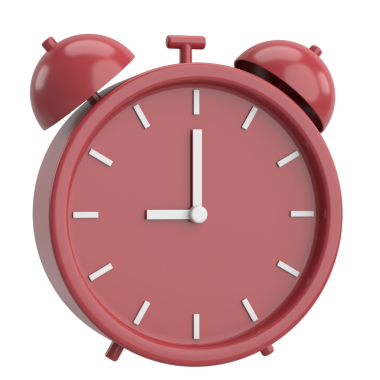 Üç boyutlu çalar saat. 3B illüstrasyon.