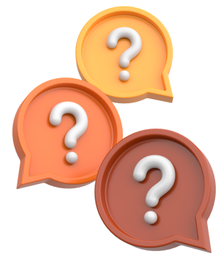 Soru işareti işareti. 3B illüstrasyon.