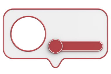 Profil kutusu. Sosyal medya profili. 3B illüstrasyon.