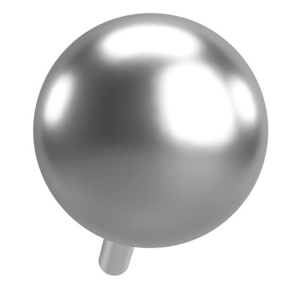 Pimi çek. Çizim iğnesi. Üç boyutlu pim. 3B illüstrasyon.