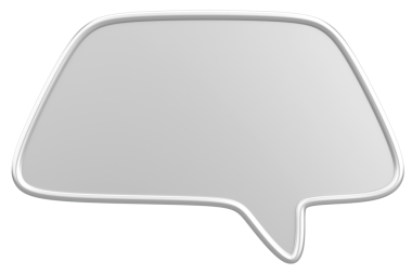 Konuşma balonu. Mesaj kutusu. 3B illüstrasyon.