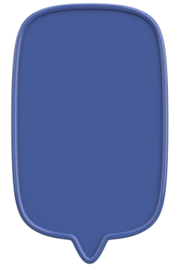 Konuşma balonu. Mesaj kutusu. 3B illüstrasyon.