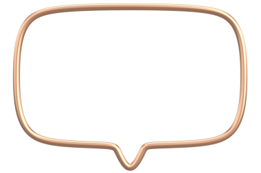 Konuşma balonu. Mesaj kutusu. 3B illüstrasyon.