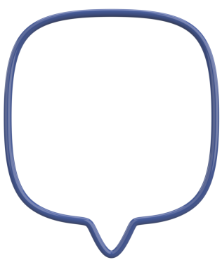 Konuşma balonu. Mesaj kutusu. 3B illüstrasyon.