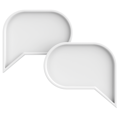 Konuşma balonu. Sohbet balonu. 3B illüstrasyon.