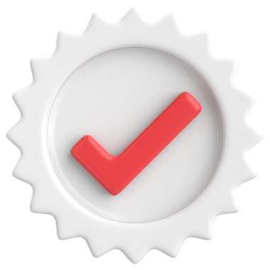 3 boyutlu onay kutusu. İşaretle. 3B illüstrasyon.