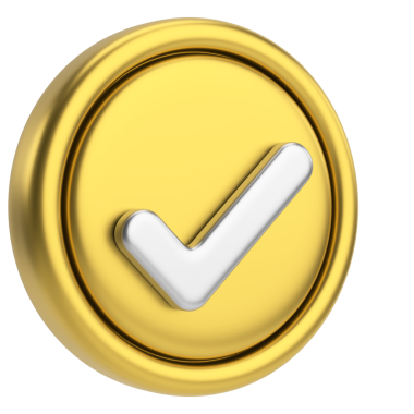 3 boyutlu onay kutusu. İşaretle. 3B illüstrasyon.