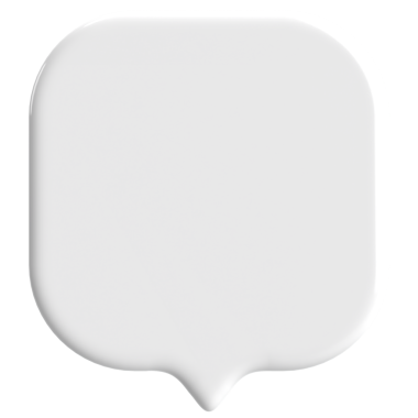 Konuşma balonu. Sohbet balonu. 3B illüstrasyon.