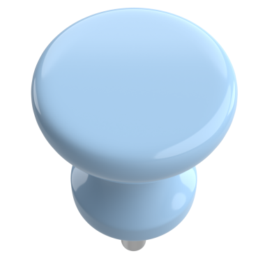 Pimi çek. Çizim iğnesi. Üç boyutlu pim. 3B illüstrasyon.