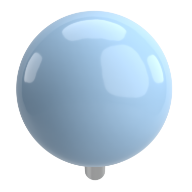 Pimi çek. Çizim iğnesi. Üç boyutlu pim. 3B illüstrasyon.