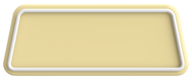 Üç boyutlu düğme. Boş tuş. 3B illüstrasyon.