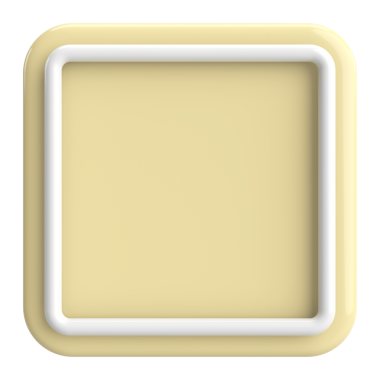 Üç boyutlu dikdörtgen düğme. Boş tuş. 3B illüstrasyon.