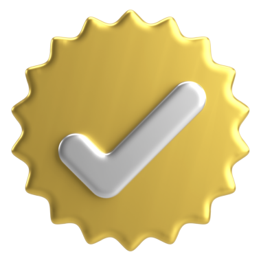 3 boyutlu onay kutusu. İşaretle. 3B illüstrasyon.