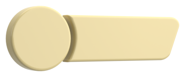 Üç boyutlu düğme. Boş tuş. 3B illüstrasyon.