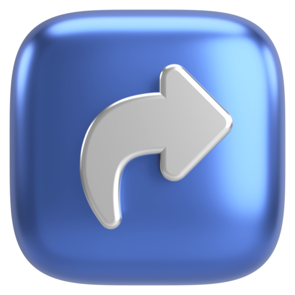 Paylaş düğmesi. Simgeyi paylaş. 3B illüstrasyon.