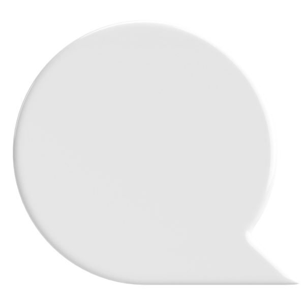 Konuşma balonu. Sohbet balonu. 3B illüstrasyon.