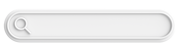 Arama alanı. Arama barı. 3B illüstrasyon.