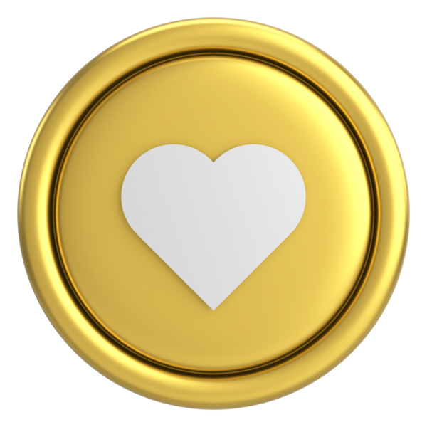 Düğme gibi. İkon gibi. 3B illüstrasyon.