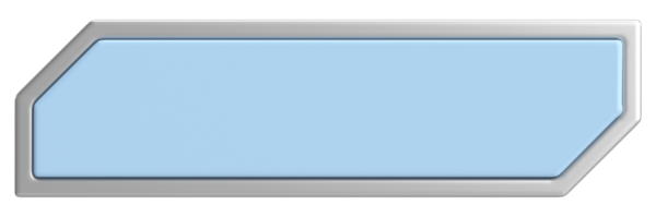 Üç boyutlu düğme. Boş tuş. 3B illüstrasyon.