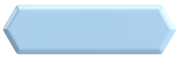 Üç boyutlu düğme. Boş tuş. 3B illüstrasyon.