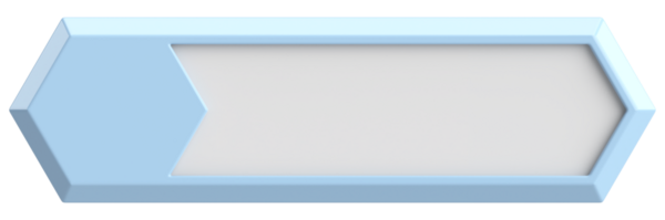 Üç boyutlu düğme. Boş tuş. 3B illüstrasyon.