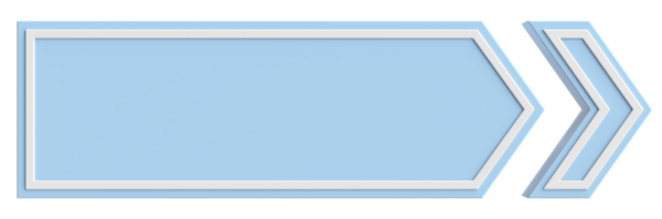 Sonraki düğme. Devam et düğmesi. 3B illüstrasyon.
