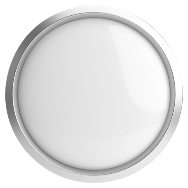 Üç boyutlu daire düğmesi. Boş tuş. 3B illüstrasyon.