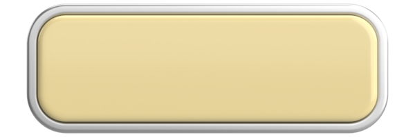 Üç boyutlu düğme. Boş tuş. 3B illüstrasyon.