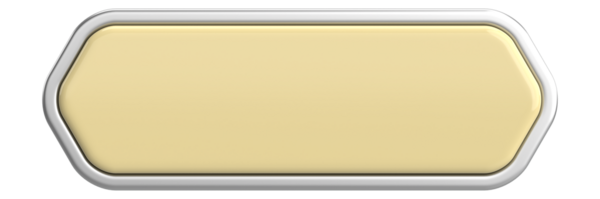 Üç boyutlu düğme. Boş tuş. 3B illüstrasyon.