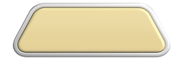 Üç boyutlu düğme. Boş tuş. 3B illüstrasyon.