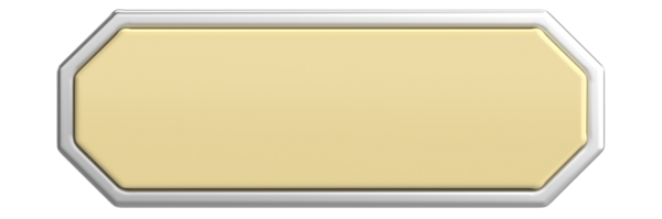Üç boyutlu düğme. Boş tuş. 3B illüstrasyon.