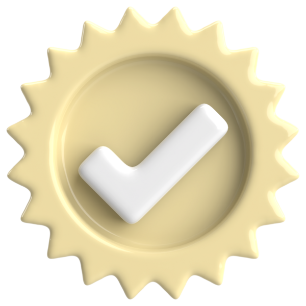 3 boyutlu onay kutusu. İşaretle. 3B illüstrasyon.