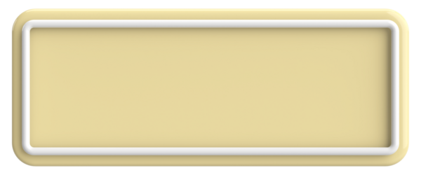 Üç boyutlu düğme. Boş tuş. 3B illüstrasyon.